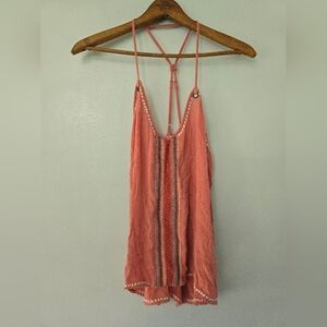 True Religion Pink Tank Top Size Medium Loose Flowy Top